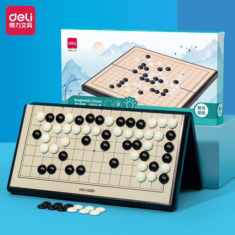 Deli Magnetic Chess & Gomoku Board Game