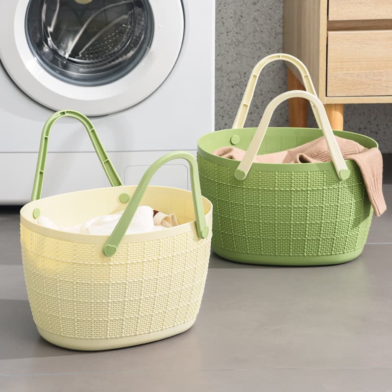Woven-Look Laundry & Shopping Basket